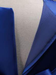 女童蝴蝶结薄纱亮片公主花童婚纱（裙衬有定位孔，属正常工艺；请参考商品详情中的尺码表选择尺码） - 藍色 - 查看 8