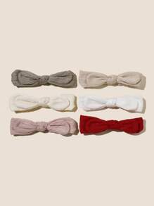 3pcs/Set 0-4 Months Baby Elastic Rabbit Ear Headbands, Soft & Cute Headwear, All Season - Multicolor - View 7