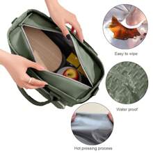 Sac isotherme portable pour le déjeuner, sac de rangement alimentaire grande capacité, boîte à lunch réutilisable, sac fourre-tout étanche et antitaches, avec bandoulière ajustable, pour le bureau, le travail, l'école, le pique-nique, la plage, sac isotherme étanche et congélable, sacs de rangement pour l'école, sacs de rangement pour enseignants, sacs de rangement pour la classe, sacs boîte à lunch pour femme, fournitures scolaires