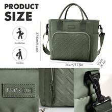 Sac isotherme portable pour le déjeuner, sac de rangement alimentaire grande capacité, boîte à lunch réutilisable, sac fourre-tout étanche et antitaches, avec bandoulière ajustable, pour le bureau, le travail, l'école, le pique-nique, la plage, sac isotherme étanche et congélable, sacs de rangement pour l'école, sacs de rangement pour enseignants, sacs de rangement pour la classe, sacs boîte à lunch pour femme, fournitures scolaires