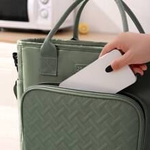 Sac isotherme portable pour le déjeuner, sac de rangement alimentaire grande capacité, boîte à lunch réutilisable, sac fourre-tout étanche et antitaches, avec bandoulière ajustable, pour le bureau, le travail, l'école, le pique-nique, la plage, sac isotherme étanche et congélable, sacs de rangement pour l'école, sacs de rangement pour enseignants, sacs de rangement pour la classe, sacs boîte à lunch pour femme, fournitures scolaires