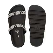 Vizzano Women's Papete Sandal With Shiny Rhinestone Straps And Soft Tractor Platform - 黑色 - 查看 5