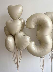 18-Inch Foil Heart Shaped Balloon For Wedding, Birthday, Proposal Party Decoration, - Multicolor - View 4