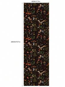 1 Roll Dark Night Forest Animal And Plant Wallpaper, Peel And Stick Waterproof Renovation Wallpaper, Removable Beautiful Wall Sticker, Home Decor, Wall Art, Wall Decor,Renovation Stickers Peel Wall Panels,Wall Paper, Wallpapers,Spring Decoration Items Refresh Your Home,Rama Decoration Stickers Gifts Birthday Graduation - Black - View 14