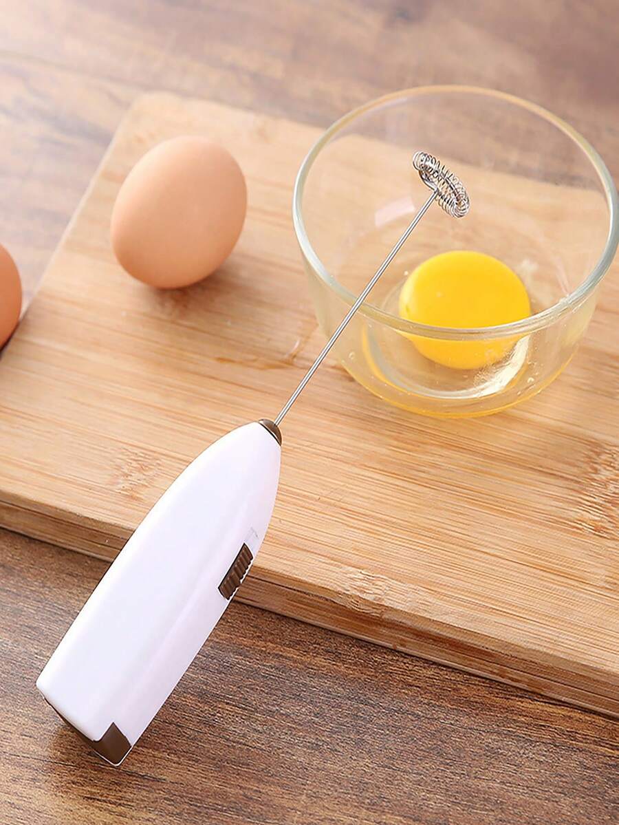 1pc Mini Electric Stainless Steel Automatic Blender Suitable For Milk Frothing, Coffee