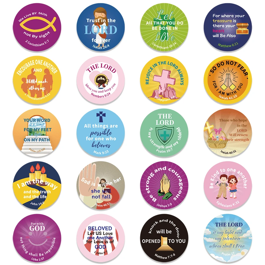 200pcs Jesus Christ Religious Shaped Stickers (Bible Style) | SHEIN USA