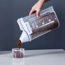 全新便携式猫/狗爱好者礼物和狗/猫妈妈爱宠物食品储存桶带量杯，小米桶，狗爱好者和狗妈妈爱食品，猫爱好者和猫妈妈爱食品储藏罐