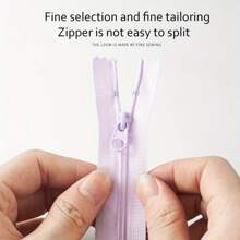 10 件混色 3 #尼龙拉链，7.87 英寸封闭式 DIY 手工拉链，适用于包袋、服装和缝纫项目 - 10 件 - 查看 5