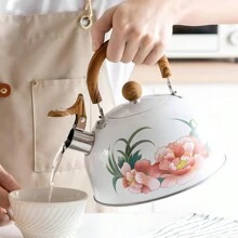 Tea Kettle, 3Qt Stainless Steel Whistling Teapot For Stove Top, Water Kettle And Water Boiler With Cool Touch Ergonomic Handle For Brewing Coffee, Tea, Milk, Suitable For All Heat Sources - Multicolor - View 1