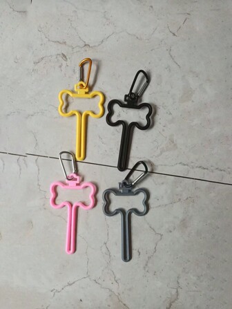 1pc Dog Leash Poop Bag Holder Clip