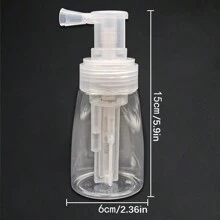 1 件装粉末喷雾瓶，可调节泵喷雾器，适用于香料、发酵粉、化妆粉、蛋糕装饰 - 白色 - 查看 4