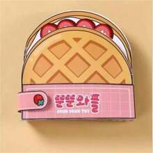 One Size Homemade Waffle Paper Toy Book For Quiet Book, Food Crafting, And Cute Paper Dolls With Materials For Decompression And Scrapbooking