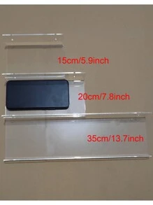 2pcs Transparent Acrylic Wall Mounted Holder Storage Rack For CD/DVD Collection Display