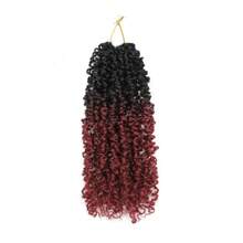FULCRUM 8/10/12 Inch Yanky Twist Crochet Hair 26 Strands/Pcs Fluffy Spring Mini Twist Crochet Braids Short Bob Passion Twist Curly Synthetic Braiding Hair Extensions For Women & Girls