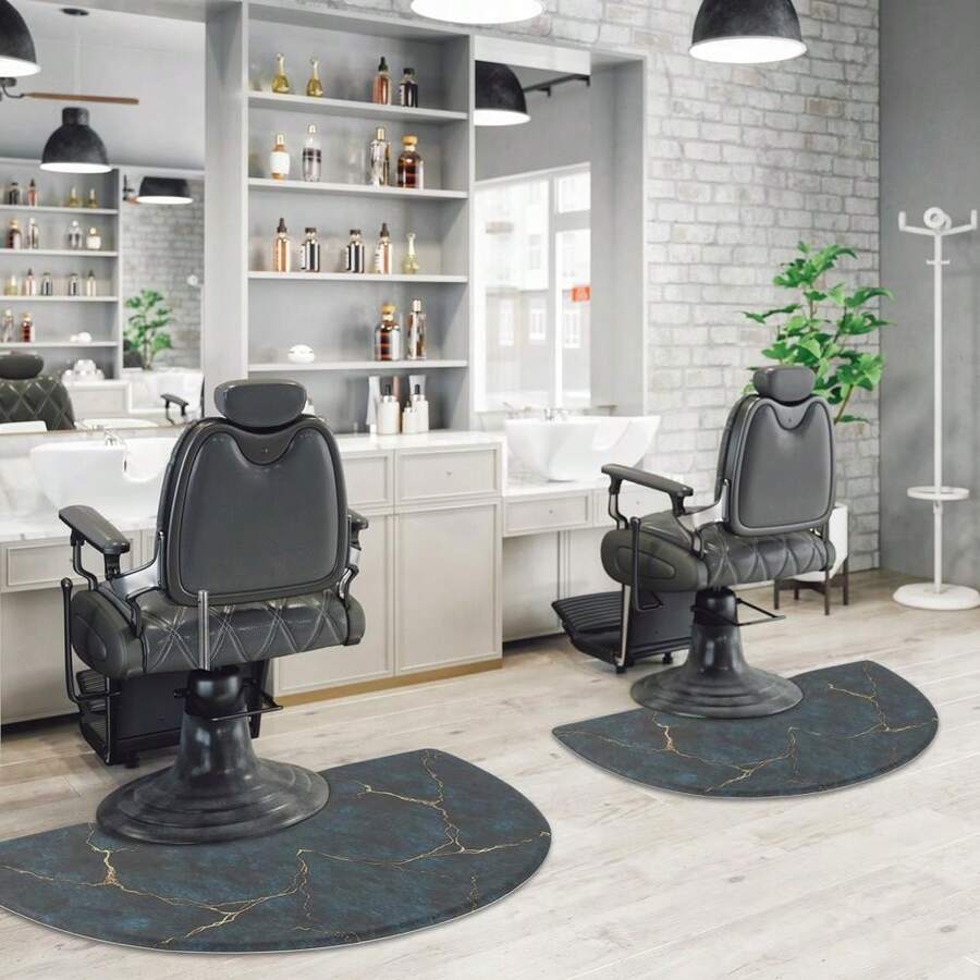 Tapete anti-fatiga para salón de peluquería de 3'x5''x 5/8" para estilista de cabello, tapete de piso para salón de barbería - 1 - Ver 1