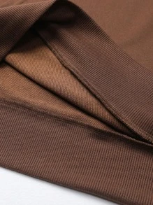 Men's Regular Fit Lightweight Hoodie With Pockets, Long Sleeve Casual Sweatshirt For Spring And Autumn, Suitable For Husband/Boyfriend Gifts, Street, Commute, Outdoor Activities, Holidays - Coffee Brown - View 7