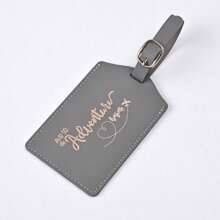 2pcs/Set Customized Name Passport Clip Set Popular PU Marble Passport Protection Set Boarding Pass Set Marking Card Multi Functional Couple Protection Set - Grey - View 4