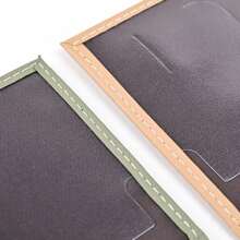 2pcs/Set Customized Name Passport Clip Set Popular PU Marble Passport Protection Set Boarding Pass Set Marking Card Multi Functional Couple Protection Set - Grey - View 6