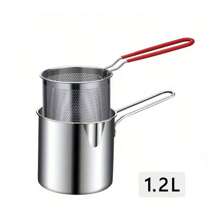 304 Stainless Steel Large Capacity Multi-Function Oil Filter Pot, Cooking Oil Filter, Bacon Grease Collector With Filter Net Oil Container, Suitable For Kitchen Frying Basket, 3-In-1 Deep Fryer Filter Oil Pot - Silver - View 16