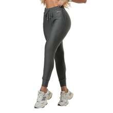 Jogger Pants High Elastic Waist Polyamide Cuff Hem Pockets Comfortable UV50+ High Elasticity - Màu xám đen - Xem 3