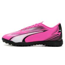 Puma รองเท้าฟุตบอล/รองเท้าสตั๊ด ULTRA PLAY TT สำหรับผู้ชาย, รองเท้ากีฬาหุ้มข้อต่ำ - ชมพู-ขาว-ดำ - ดู 1