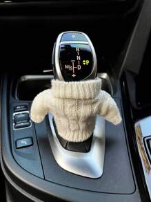 Personalized Small Sweater For Car Gearshift Covers, Suitable For Autumn & Winter Car Interior Decor