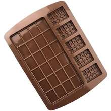 1pc 6-Cup Waffle Mold, Silicone Chocolate Mold,  Silicone, Sealing Wax Bead Mold - Chocolate Color - View 9
