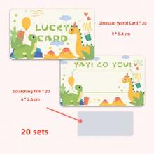 50pcs Scratch Off Stickers, 20sets Scratch Card Film Kit Back To School Scrapbook Supplies Funny Stickers Laptop Stickers Kindle Phone Stickers - Grey - View 5