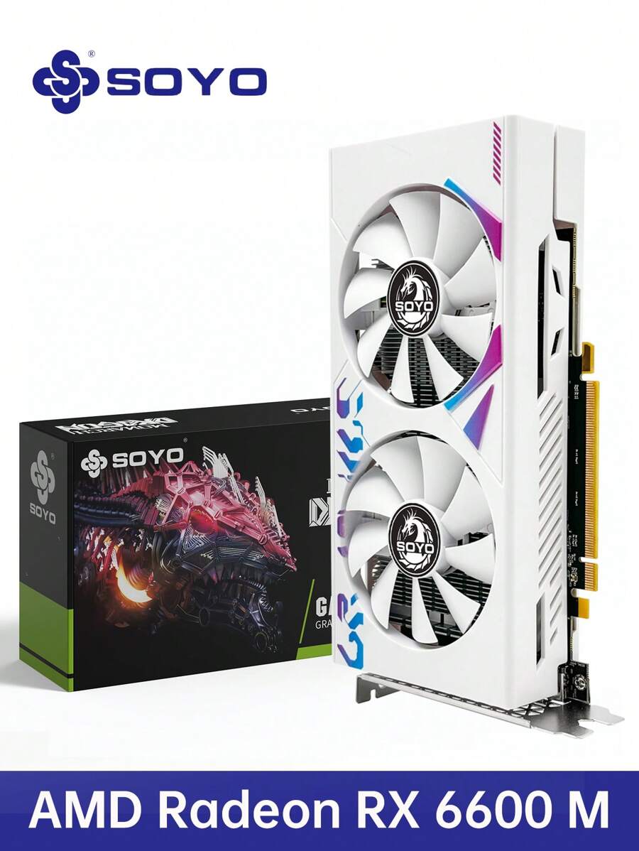 AMD Radeon RX6600M 8G New Gaming Graphics Cards GDDR6 256Bit PCIE4.0x16 ...