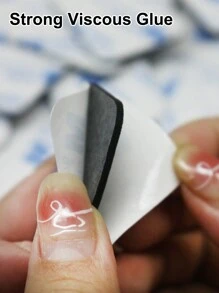 100 片/包超强双面胶带，日常休闲家居用品返校 - 黑色 - 查看 9