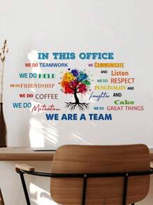 Office Inspirational Wall Decals Office Motivational Wall Decor For Office Quotes Positive Sayings Peel And Stick Office Stickers Teamwork Decal Company Art We Are A Team Gift