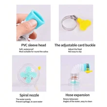 水龙头过滤器延长器，防溅厨房水龙头过滤器，家用淋浴防溅罩，家居浴室装饰夏季 - 多色 - 查看 9