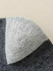 5 đôi tất cổ ngắn thể thao đa năng màu tương phản nối liền thấm hút mồ hôi cho nam - Nhiều màu - Xem 6