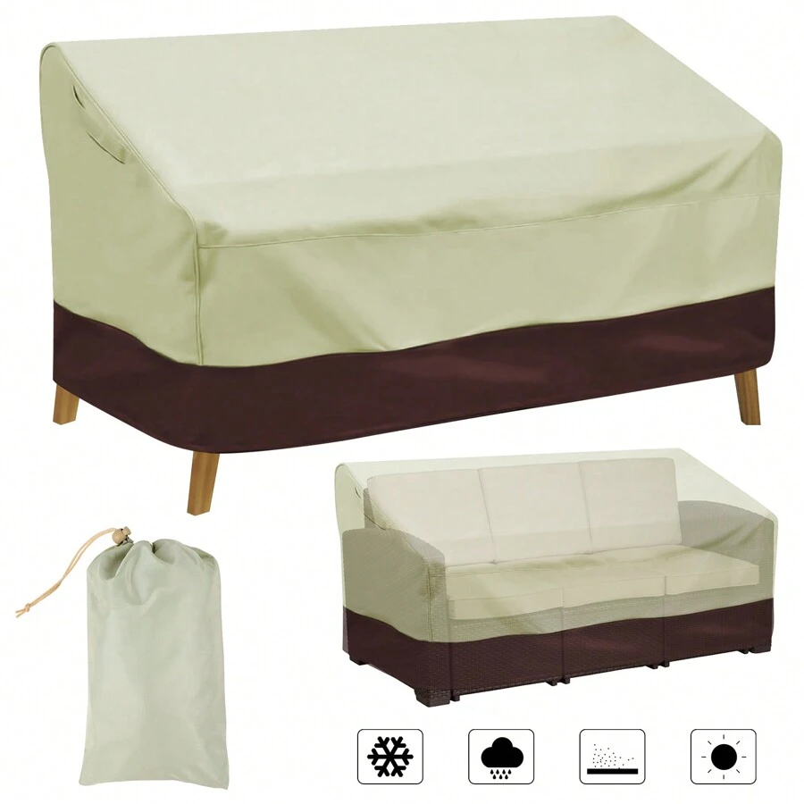 All Season Heavy Duty Patio Bench Loveseat Cover With Stogare Bag Waterproof UV Snow Rian Outdoor Lawn Furniture Covers