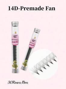 一盒600支，10D/12D/14D/16D/18D/20D 散装预制浓密睫毛，0.05mm 厚度，C 卷度，俄罗斯仿貂毛睫毛，长度 8-15mm - C - 查看 51