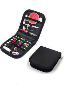 1 Stück Mini Ganzjahresstoff Reparaturset, Reise Nähset mit Nadeln, Fäden, Scheren, gemischte Farben Basic Nähzubehör für schnelle Reparaturen
