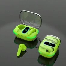 Auriculares intrauditivos inalámbricos TWS tipo oreja auriculares deportivos - Negro - Ver 7