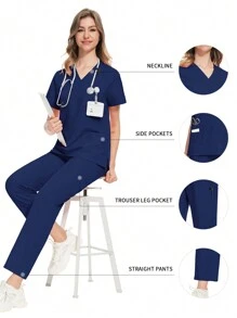 手术服制服女士护士制服薄款透气护理手术服上衣弹力手术服裤子医生工作服水疗工作服