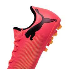 Puma 男子足球鞋 FUTURE 7 PLAY MG足球鞋 MG釘鞋 低筒人造草皮訓練鞋 紅色適合入門小白訓練繫帶足球鞋107725-03