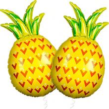 2 Stücke riesige Obst Luftballons Dekoration, Luftballons für Geburtstagsfeierdekoration (Ananas) - Verschiedenfarbig - Übersicht 1