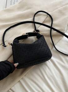 时尚女士小号斜挎包、迷你纯色手提包、单肩钱包