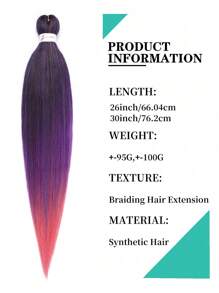 Pre-Stretched Braiding Hair Extension Professional Crochet Braiding Hair Hot Water Setting Professional Straight Yaki Synthetic Hair For Twist Braids