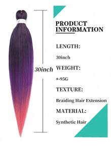 Pre-Stretched Braiding Hair Extension Professional Crochet Braiding Hair Hot Water Setting Professional Straight Yaki Synthetic Hair For Twist Braids