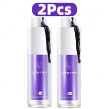 V34紫色美白牙膏30ml个人护理清洁牙膏不含氟牙科牙膏去除牙菌斑去除污渍减少发黄护理牙齿送女士礼物 - 白色 - 查看 9