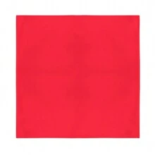Balec Multipurpose Set Of 3 Plain Cotton Bandannas For Men And Women - Red - View 1