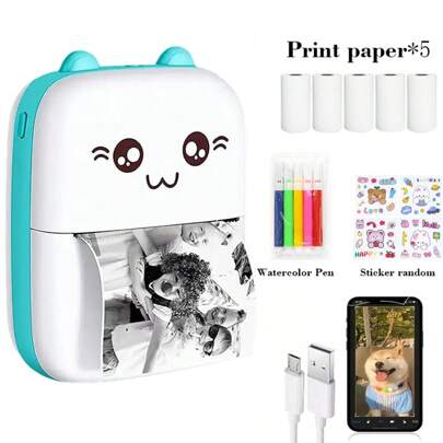 Mini Impresora Portátil Térmica Portátil Para IOS/Android