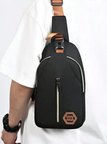 1 bucată Geantă de umăr din pânză pentru bărbați - Geantă spațioasă cu mai multe straturi pentru călătorii, design modern cu Com Fort (fermoar aleatoriu) Crăciun, iarnă, cadouri de Crăciun, geantă bărbați, geantă pentru bărbați, geantă cu fermoar, cadouri, la modă, ocazional, de Ziua Recunoștinței, sărbători de toamnă, geantă de depozitare. Geantă Curea Geantă Rider Bag Fanny Cadouri bărbați Geanta neagră Drumeții Drumeții Student Capacitate mare Multi-funcțională portabilă în aer liber Cadouri pentru tată Cadouri pentru iubit Geantă de lafă pentru cadouri amuzante de vacanță