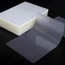 Gói 100 tờ ép plastic, đựng được khổ A3, túi ép plastic nhiệt 80 micron, giấy ép plastic trong suốt cho máy ép plastic, góc tròn - trắng - Xem 6