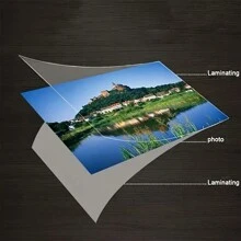 Gói 100 tờ ép plastic, đựng được khổ A3, túi ép plastic nhiệt 80 micron, giấy ép plastic trong suốt cho máy ép plastic, góc tròn - trắng - Xem 7