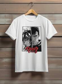 T-Shirt Cotton Shirt Anime Casca Guts Ref 1352 - 白色 - 查看 1